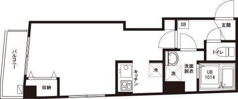 Aile AYASE 401 間取り図