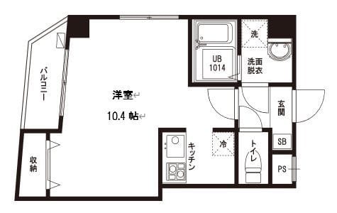 Aile AYASE 603 間取り図