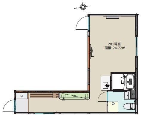 BoaSorte綾瀬1丁目 201 間取り図