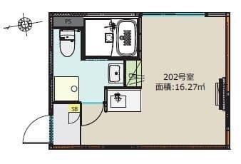 BoaSorte綾瀬1丁目 202 間取り図