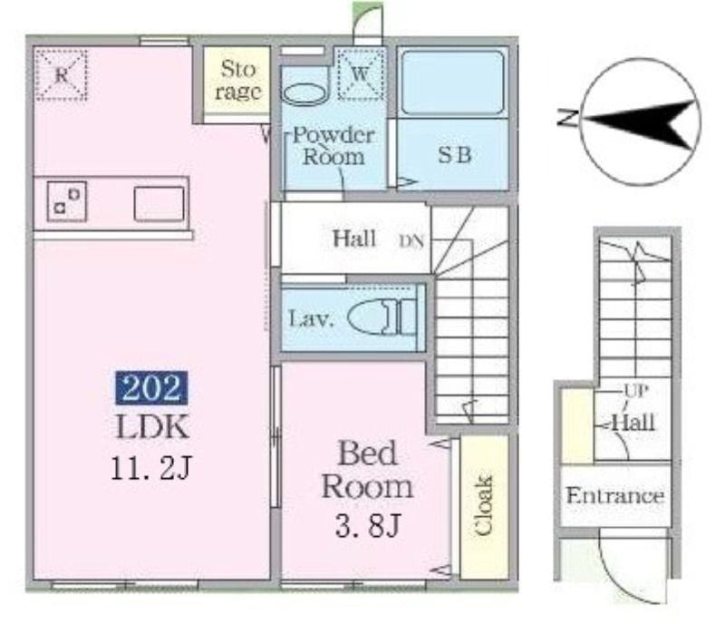 メゾン ド アズール 202 間取り図