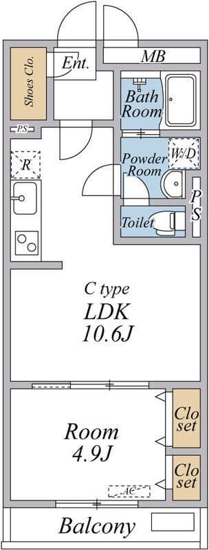 リブリ・グランフォルテ 301 間取り図