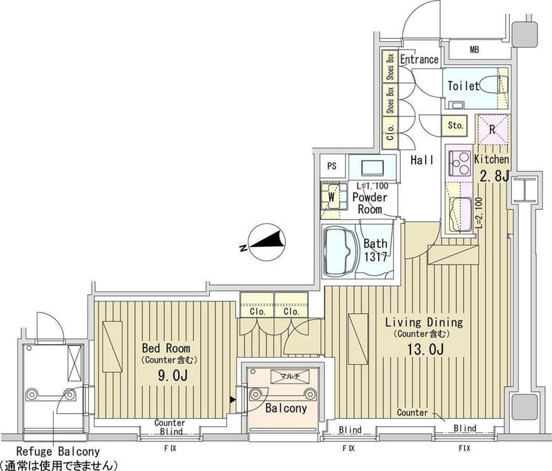 パークアクシス御成門 1808
