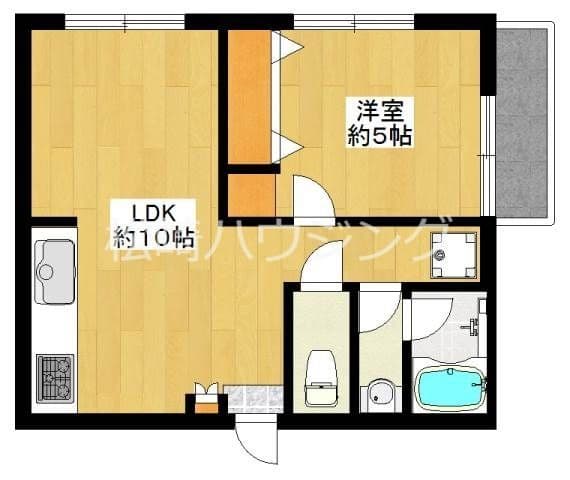 巽ビレッジ 401 間取り図