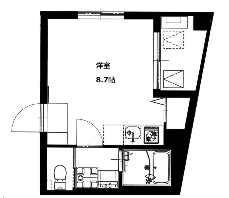 b’CASA蔵前 502 間取り図