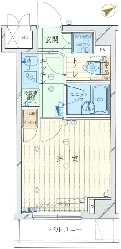 ルーブル中村橋弐番館 204 間取り図