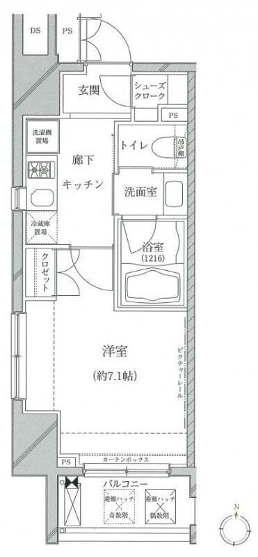 クレイシア亀戸 502 間取り図