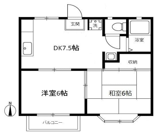 シャインホーム 103 間取り図