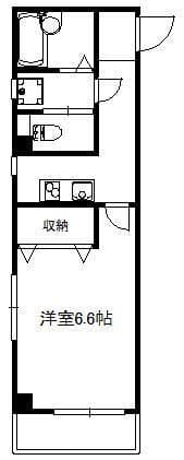 第43シンエイビル 301 間取り図
