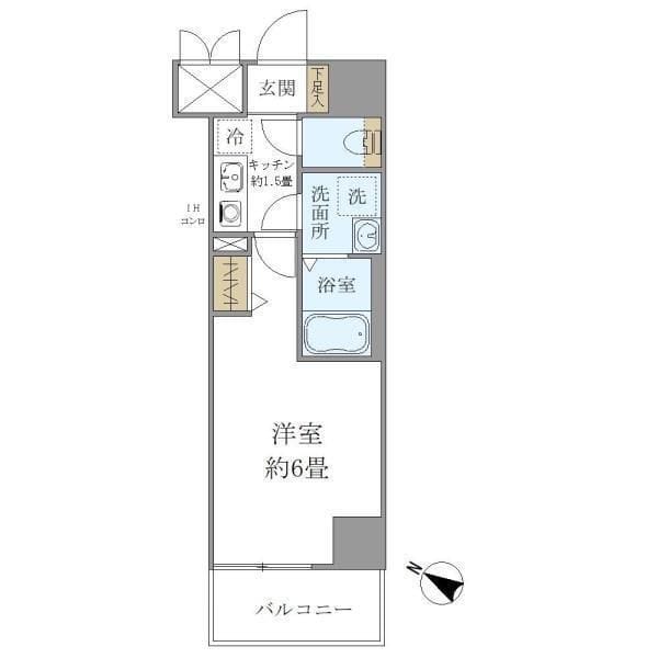 シエル白山 B館 302 間取り図