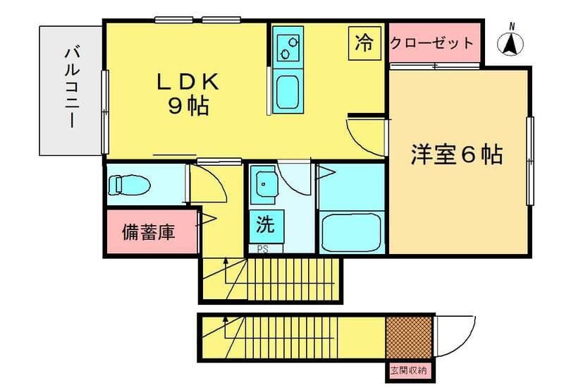 Ruelle(リュエル) 201 間取り図