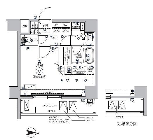 RELUXIA千住大橋 703 間取り図