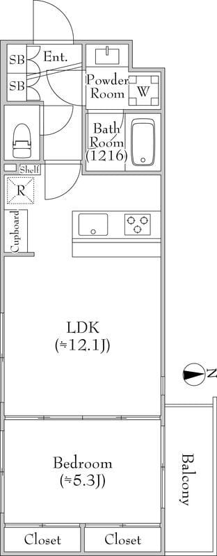 MEJIRORESIDENCE 0401 間取り図