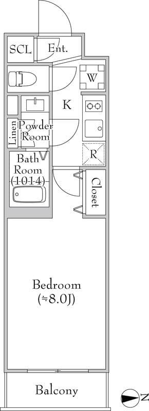 MEJIRORESIDENCE 0406 間取り図