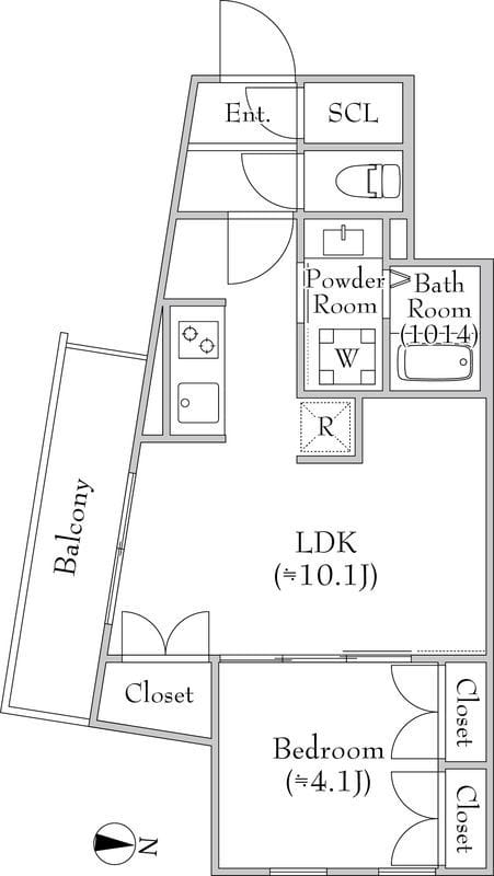 MEJIRORESIDENCE 0409 間取り図