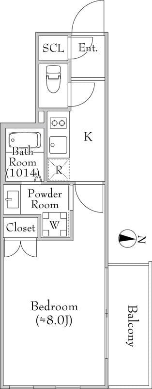 MEJIRORESIDENCE 0410 間取り図