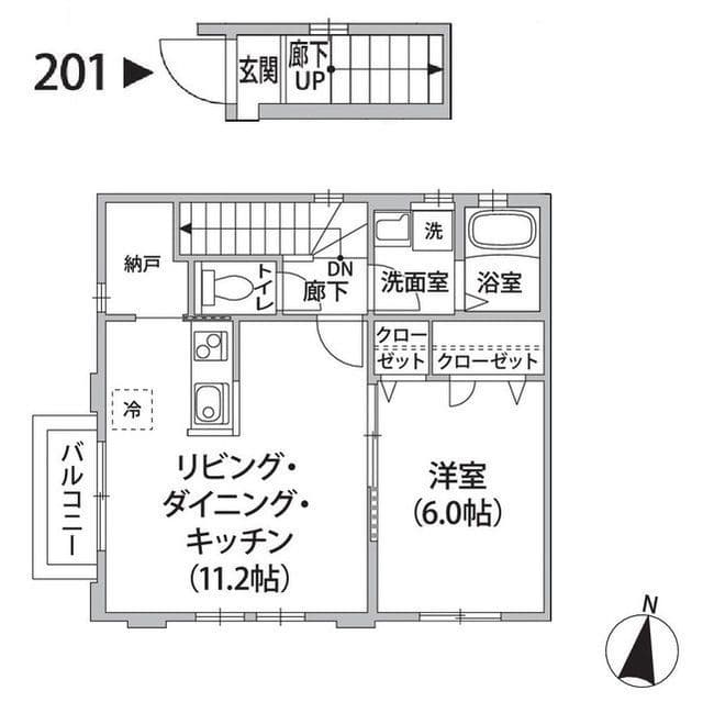 Comodia Misuzu 0201 間取り図