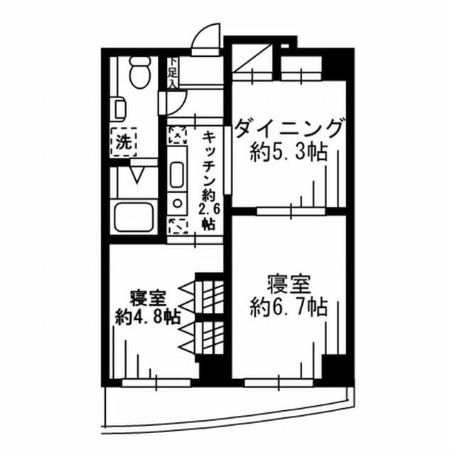 F.S.C.新宿マンション 413 間取り図