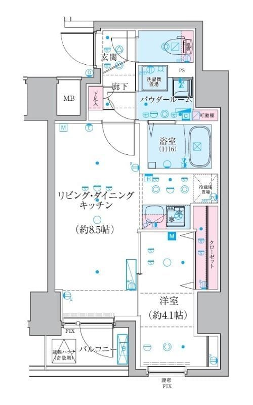 ジェノヴィア椎名町 1101