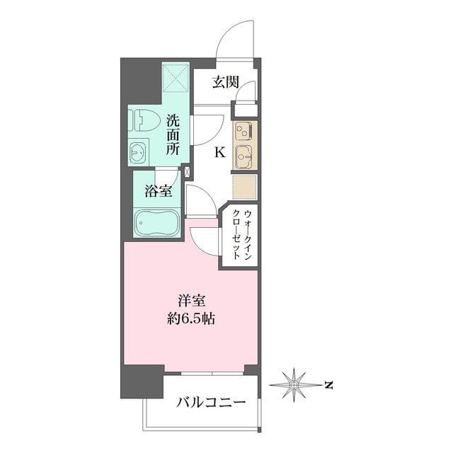 コスモリード亀戸 1303 間取り図