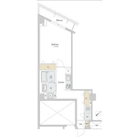 カスタリア本駒込 312 間取り図