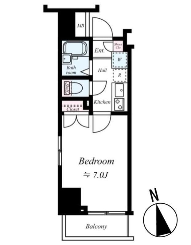GRAZIA南砂町 604 間取り図
