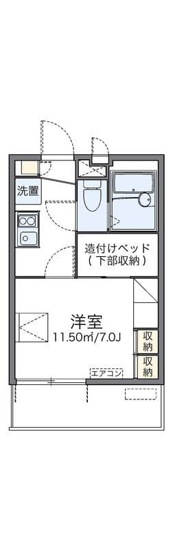 レオパレスJIZO 101 間取り図