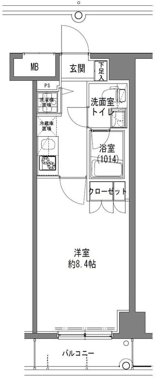 TLRレジデンス大鳥居 0101 間取り図