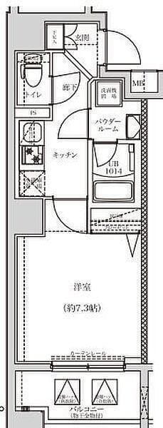 MAXIV横浜阪東橋 302 間取り図