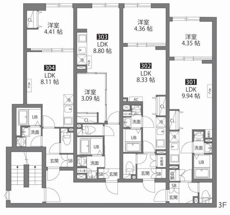 ルネコート大鳥居 303
