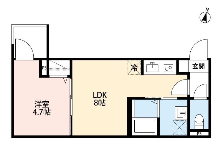 つばめハウス市川(ツバメハウスイチカワ) 305 間取り図