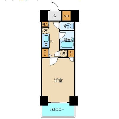 シンシア日本橋兜町 502 間取り図