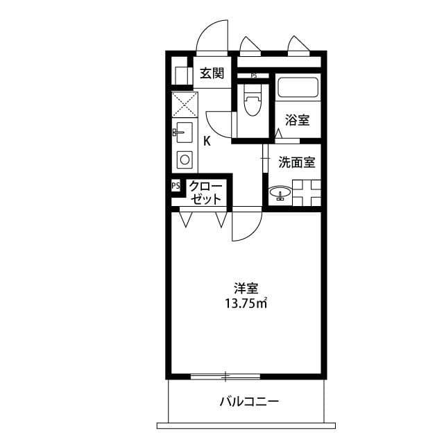 アンプルール フェール 梓 205 間取り図