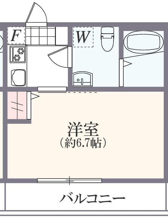アザーレ・バモス青葉台 302 間取り図