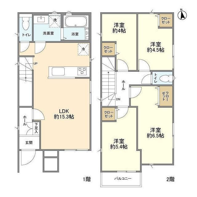 Kolet鳩ケ谷#03 18.4万円/入力なし/なし 間取り図