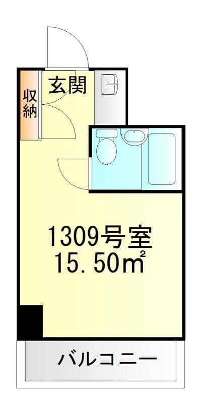 ウィン青山 1309 間取り図
