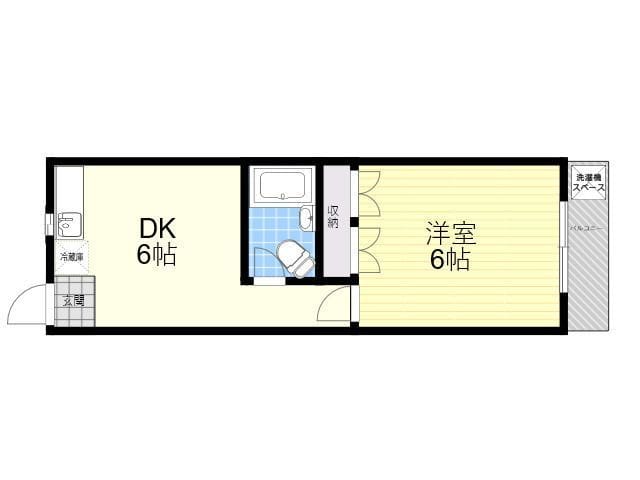 ロイヤルハイネス 203 間取り図