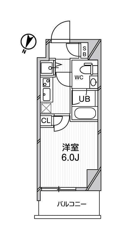 ジェノヴィア綾瀬スカイガーデン 1005 間取り図