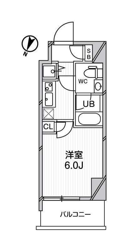 ジェノヴィア綾瀬スカイガーデン 1203 間取り図