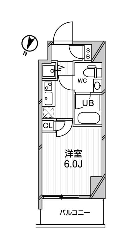 ジェノヴィア綾瀬スカイガーデン 603 間取り図