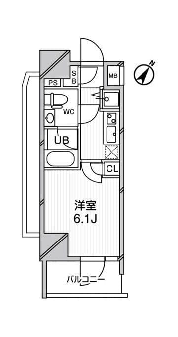 ジェノヴィア綾瀬スカイガーデン 802 間取り図