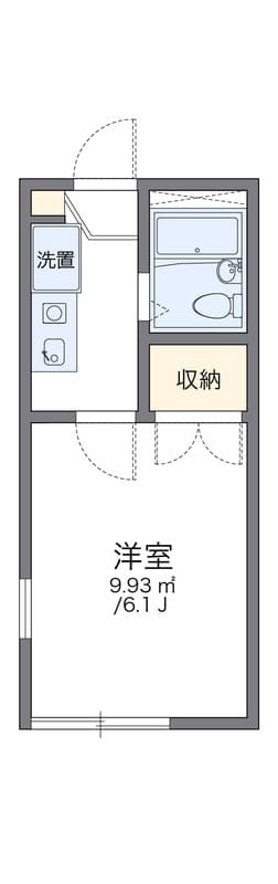 レオパレスイキ明大前 201 間取り図