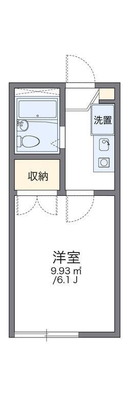 レオパレスイキ明大前 209 間取り図