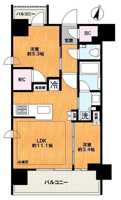 ルフォンリブレ板橋本町 701 間取り図