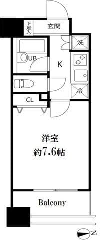スペーシア秋葉原 302 間取り図