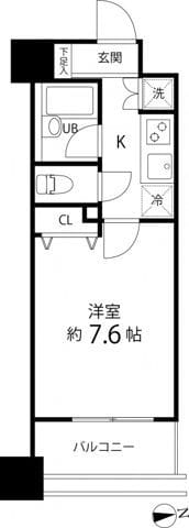 スペーシア秋葉原 806 間取り図