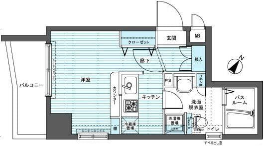 フェニックス下目黒 901 間取り図