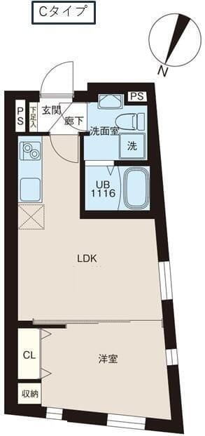 レピュア北池袋駅前レジデンス 303 間取り図