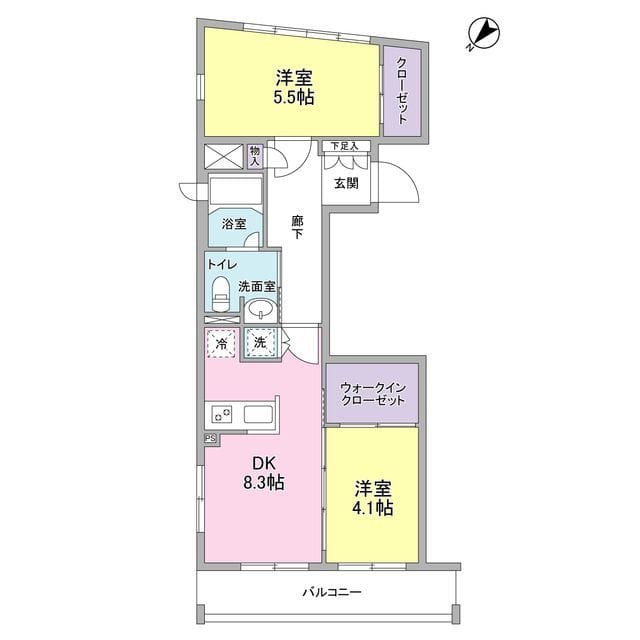 コンフォリア麻布台 0502 間取り図