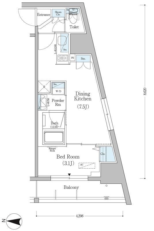 アーバネックス南品川 906 間取り図